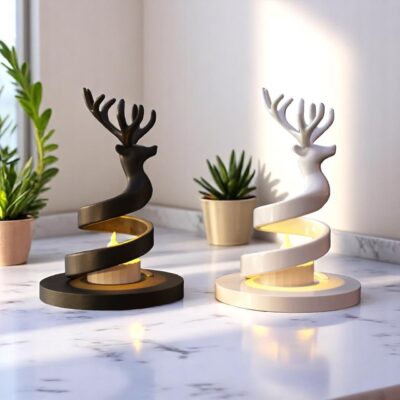 Spiral Deer Mécsestartó