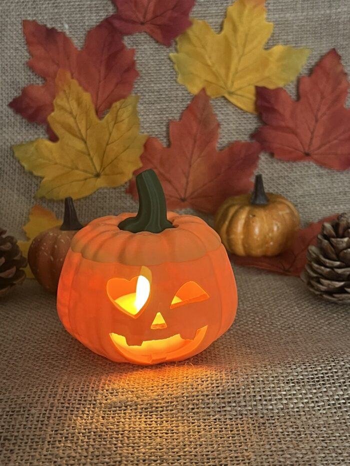 Szívecskés Halloween tök hangulatfény - Image 2