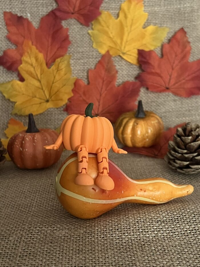 Ülő tökfigura – Halloween dekor - Image 2
