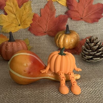 Ülő tökfigura – Halloween dekor