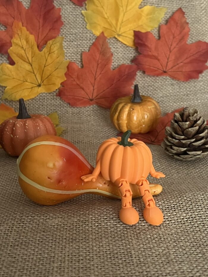 Ülő tökfigura – Halloween dekor