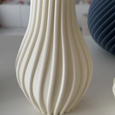 Erica dizájnváza - Szárazvizág dekorral