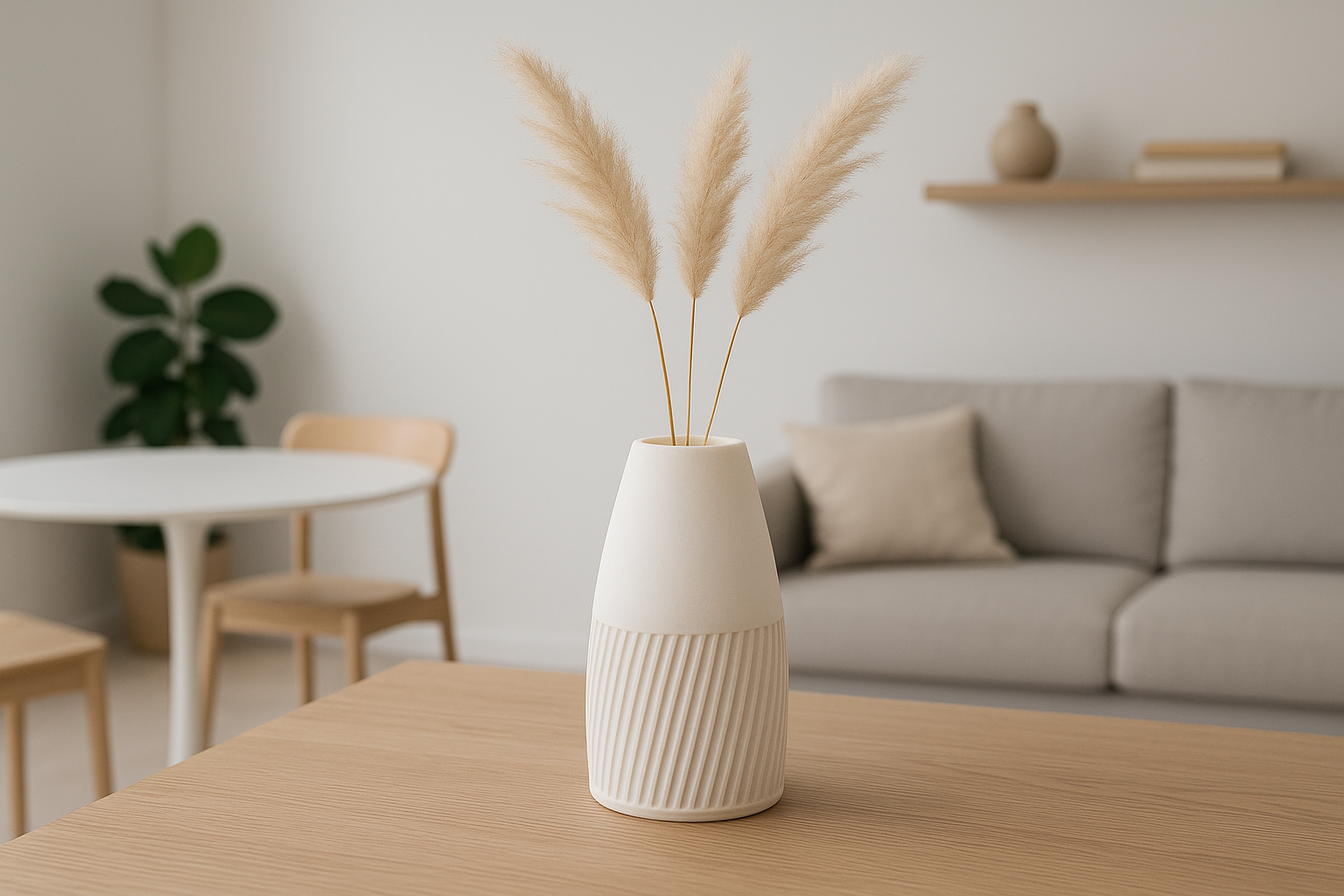 Alekos dizájnváza - Szárazvirág dekorral - Image 3