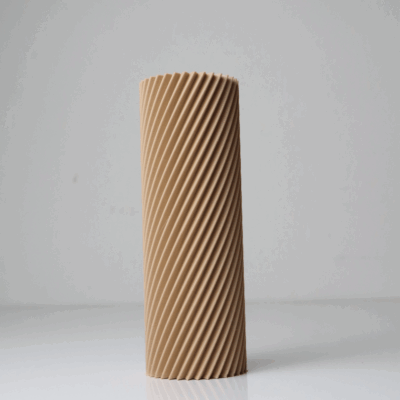 Silvia dizájnváza - Szárazvirág dekorral