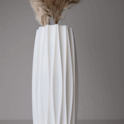 Mary dizájnváza - Szárazvirág dekorral