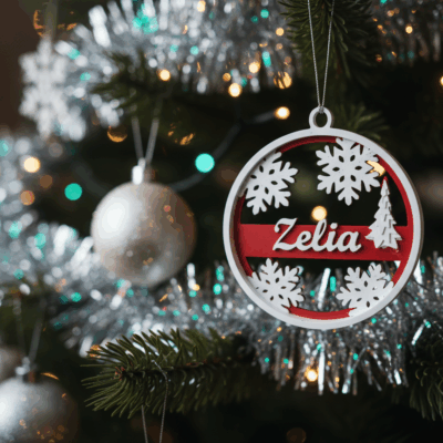 Egyedi, névre szóló különleges karácsonyfadísz