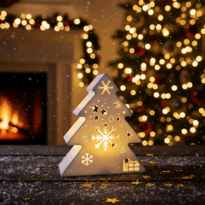 Karácsonyfás LED hangulatfény