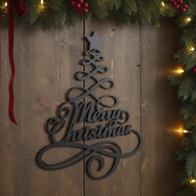 Merry Christmas ajtódísz